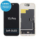 Οθόνη Soft OLED για iPhone 15 Pro - Τζάμι αφής + Πλαίσιο, DIAGNOSTIC