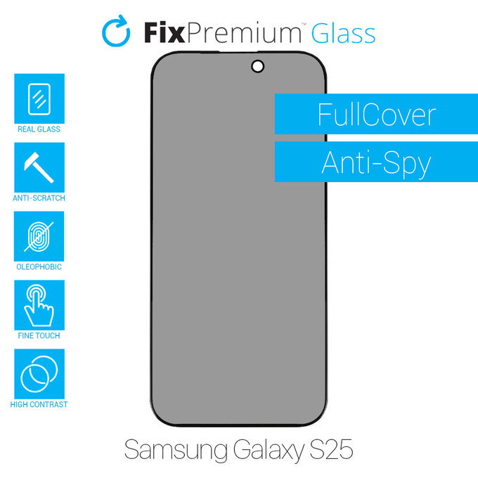 Privacy Anti-Spy Glass - Προστατευτικό Γυαλί για Samsung Galaxy S25| FixPremium