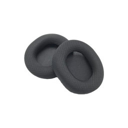 Ανταλλακτικά Earpads Ακουστικών για SteelSeries Arctis, Αφρός Μνήμης + Ύφασμα, Μαύρο, Black, 1 Ζεύγος