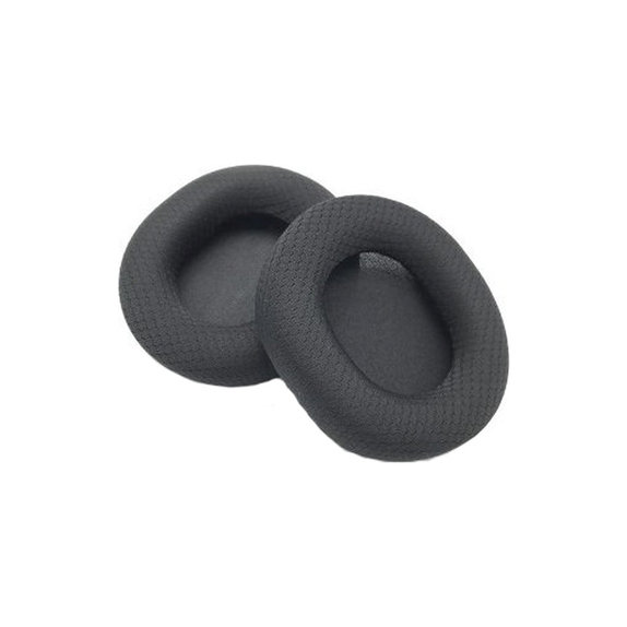 Ανταλλακτικά Earpads Ακουστικών για SteelSeries Arctis, Αφρός Μνήμης + Ύφασμα, Μαύρο, Black, 1 Ζεύγος
