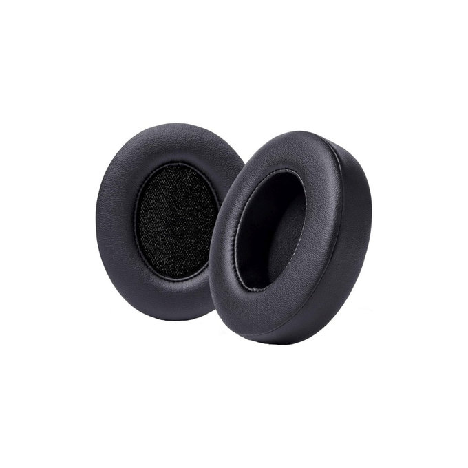 Ανταλλακτικά Earpads Ακουστικών για Beats Studio 2, 3, Αφρός Μνήμης + PU Δέρμα, Μαύρο, Black, 1 Ζεύγος