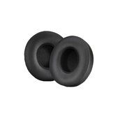 Ανταλλακτικά Earpads Ακουστικών για Beats Solo 4, Αφρός Μνήμης + PU Δέρμα, Μαύρο, Black, 1 Ζεύγος