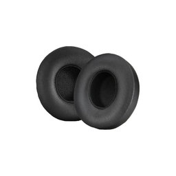 Ανταλλακτικά Earpads Ακουστικών για Beats Solo 4, Αφρός Μνήμης + PU Δέρμα, Μαύρο, Black, 1 Ζεύγος