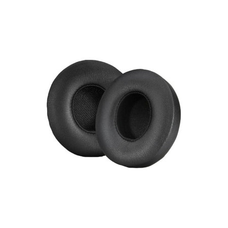 Ανταλλακτικά Earpads Ακουστικών για Beats Solo 4, Αφρός Μνήμης + PU Δέρμα, Μαύρο, Black, 1 Ζεύγος