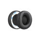 Ανταλλακτικά Earpads Ακουστικών για Beats Solo Pro, Wireless, Αφρός Μνήμης + PU Δέρμα, Μαύρο, Black, 1 Ζεύγος