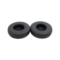 Ανταλλακτικά Earpads Ακουστικών για Beats EP, Αφρός Μνήμης + PU Δέρμα, Μαύρο, Black, 1 Ζεύγος