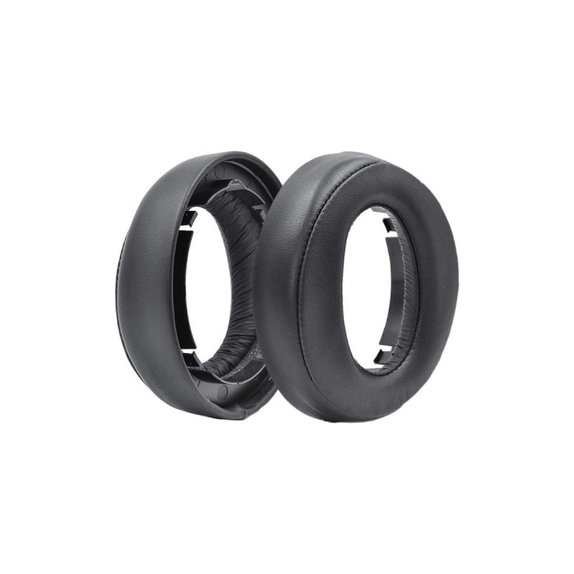 Ανταλλακτικά Earpads Ακουστικών για Sony Playstation Platinum, Αφρός Μνήμης + PU Δέρμα, Μαύρο, Black, 1 Ζεύγος