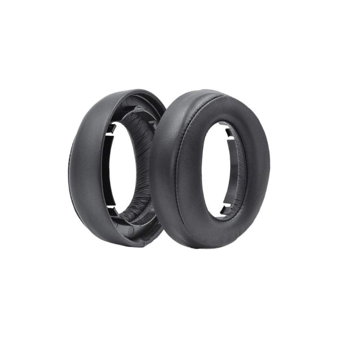 Ανταλλακτικά Earpads Ακουστικών για Sony Playstation Platinum, Αφρός Μνήμης + PU Δέρμα, Μαύρο, Black, 1 Ζεύγος