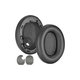 Ανταλλακτικά Earpads Ακουστικών για Sony WH-1000XM4, Αφρός Μνήμης + PU Δέρμα, Μαύρο, Black, 1 Ζεύγος