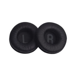 Ανταλλακτικά Earpads Ακουστικών για JBL Tune450, Αφρός Μνήμης + PU Δέρμα, Μαύρο, Black, 1 Ζεύγος