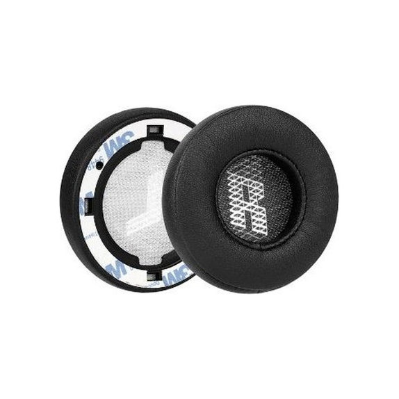 Ανταλλακτικά Earpads Ακουστικών για JBL E45BT, Αφρός Μνήμης + PU Δέρμα, Μαύρο, Black, 1 Ζεύγος