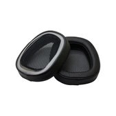 Ανταλλακτικά Earpads Ακουστικών για Logitech G433, Αφρός Μνήμης + PU Δέρμα, Μαύρο, Black, 1 Ζεύγος