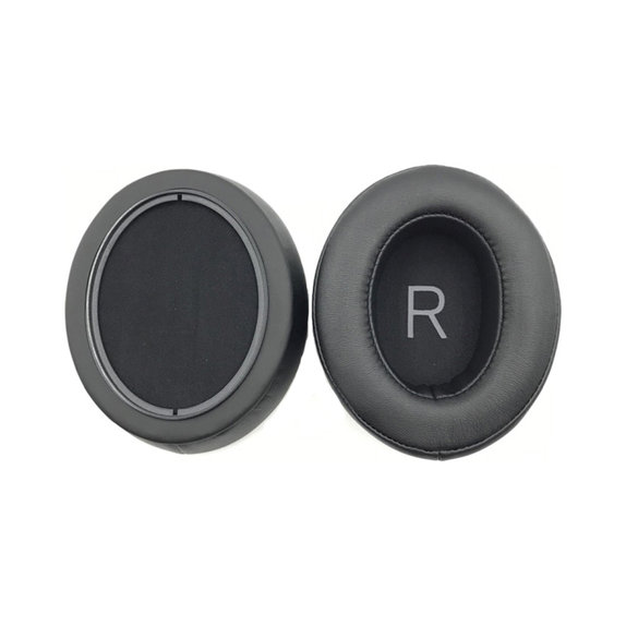 Ανταλλακτικά Earpads Ακουστικών για Sennheiser Momentum 3.0, Αφρός Μνήμης + PU Δέρμα, Μαύρο, Black, 1 Ζεύγος
