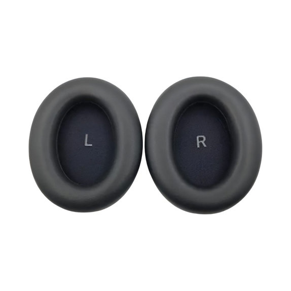 Ανταλλακτικά Earpads Ακουστικών για Sennheiser Momentum 4.0, Αφρός Μνήμης + PU Δέρμα, Μαύρο, Black, 1 Ζεύγος