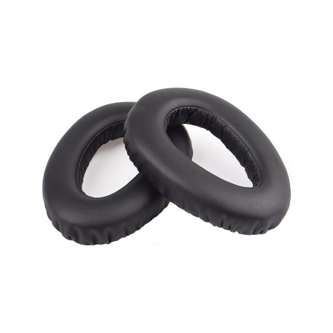 Ανταλλακτικά Earpads Ακουστικών για Sennheiser PXC550, Αφρός Μνήμης + PU Δέρμα, Μαύρο, Black, 1 Ζεύγος
