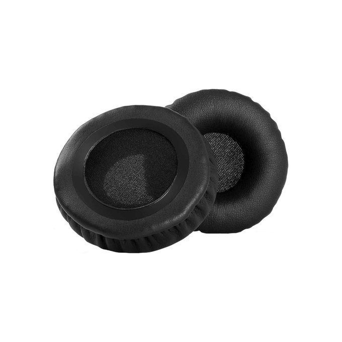 Ανταλλακτικά Earpads Ακουστικών για Philips SHB3060, Αφρός Μνήμης + PU Δέρμα, Μαύρο, Black, 1 Ζεύγος