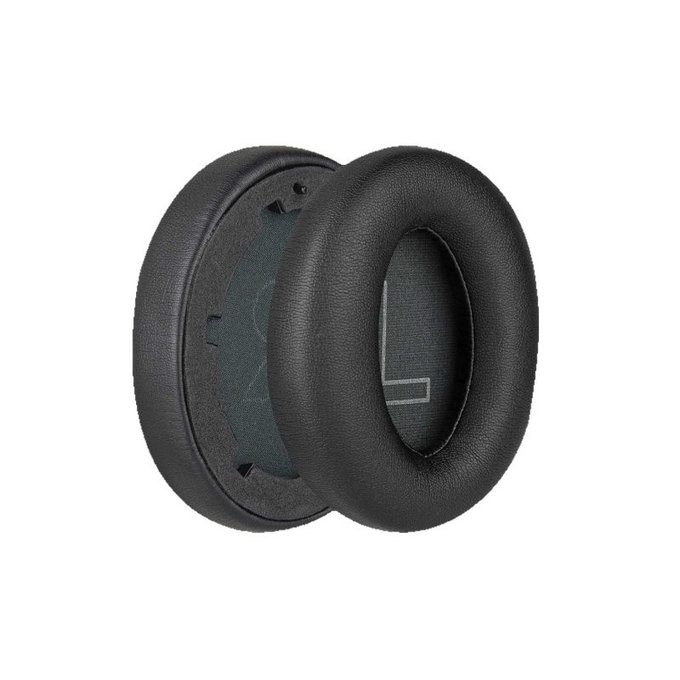 Ανταλλακτικά Earpads Ακουστικών για Anker Soundcore Life Q20, Αφρός Μνήμης + PU Δέρμα, Μαύρο, Black, 1 Ζεύγος
