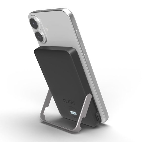 SBS - PowerBank 5000mAh, 20W, Power Delivery, Mag Stand, μαύρο