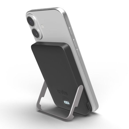 SBS - PowerBank 5000mAh, 20W, Power Delivery, Mag Stand, μαύρο