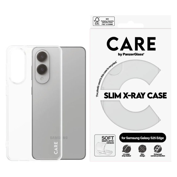 Θήκη X-Ray για Samsung Galaxy S25 Edge, Διάφανο, PanzerGlass