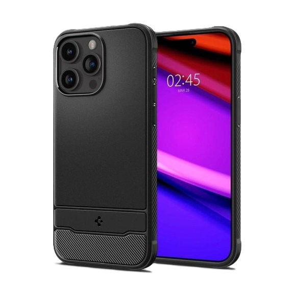 Spigen - Θήκη Rugged Armor με MagSafe για iPhone 15 Pro Max, Matte Black
