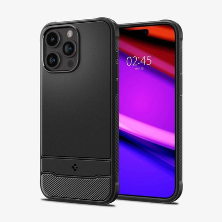 Spigen - Θήκη Rugged Armor με MagSafe για iPhone 15 Pro, Matte Black