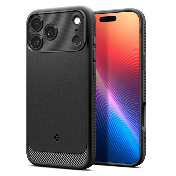 Spigen - Θήκη Rugged Armor με MagSafe για iPhone 17 Pro Max, Matte Black