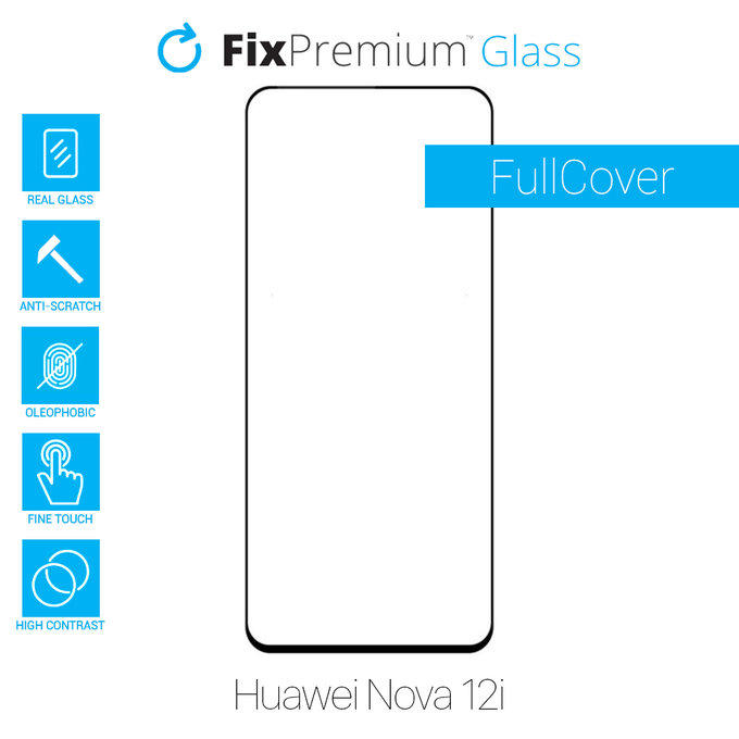 Προστατευτικό Γυαλί Full Cover για Huawei Nova 12i | FixPremium