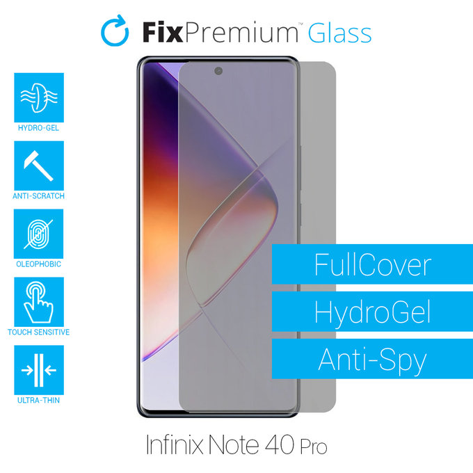 Υδροgel Anti-Spy - Προστατευτικό Οθόνης για Infinix Note 40 Pro | FixPremium