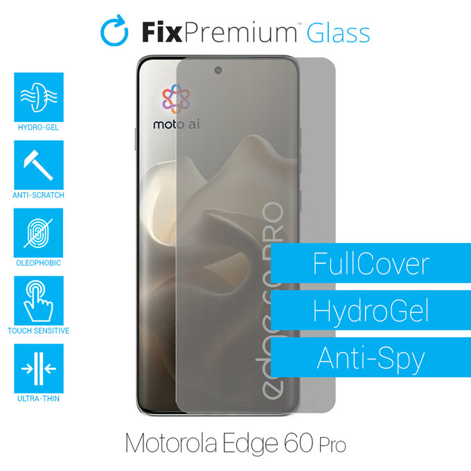 Υδροgel Anti-Spy - Προστατευτικό Οθόνης για Motorola Edge 60 Pro | FixPremium
