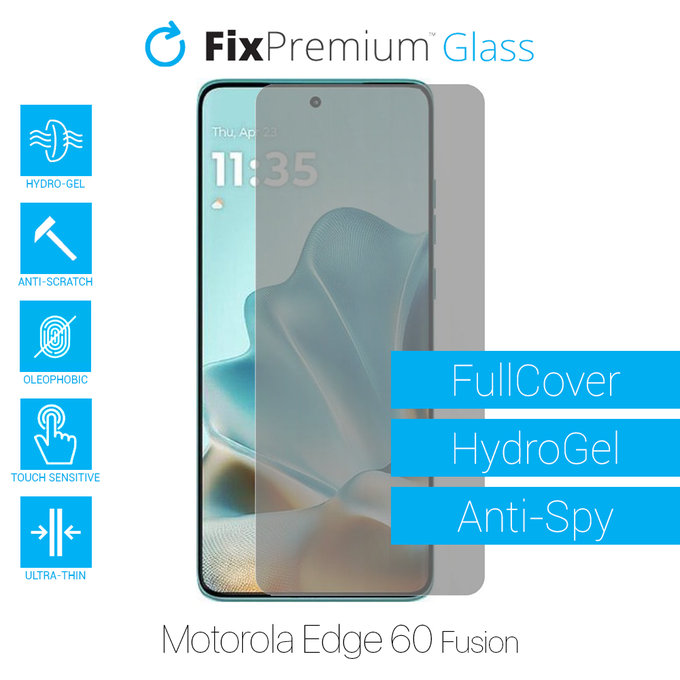 Υδροgel Anti-Spy - Προστατευτικό Οθόνης για Motorola Edge 60 Fusion | FixPremium