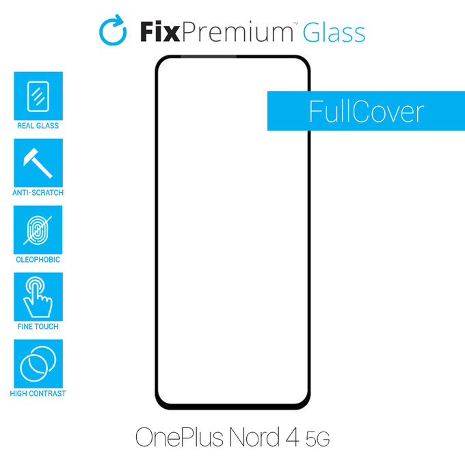 Προστατευτικό Γυαλί Full Cover για OnePlus Nord 4 5G CPH2663 | FixPremium