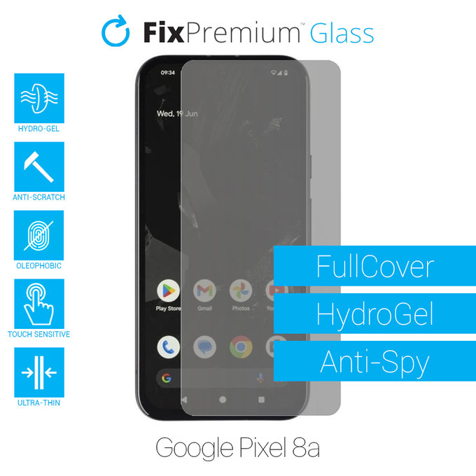 Υδροgel Anti-Spy - Προστατευτικό Οθόνης για Google Pixel 8a | FixPremium