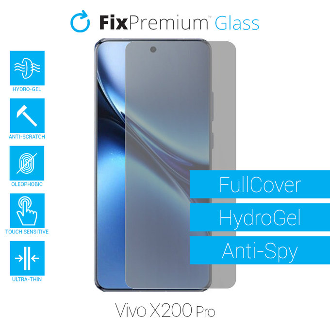 Υδροgel Anti-Spy - Προστατευτικό Οθόνης για Vivo X200 Pro | FixPremium