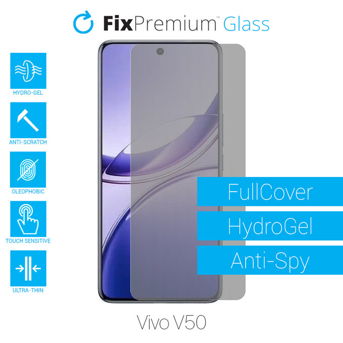 Υδροgel Anti-Spy - Προστατευτικό Οθόνης για Vivo V50 | FixPremium