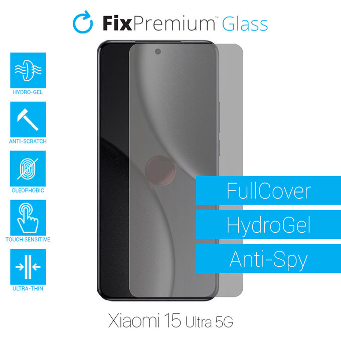 Υδροgel Anti-Spy - Προστατευτικό Οθόνης για Xiaomi 15 Ultra 5G | FixPremium