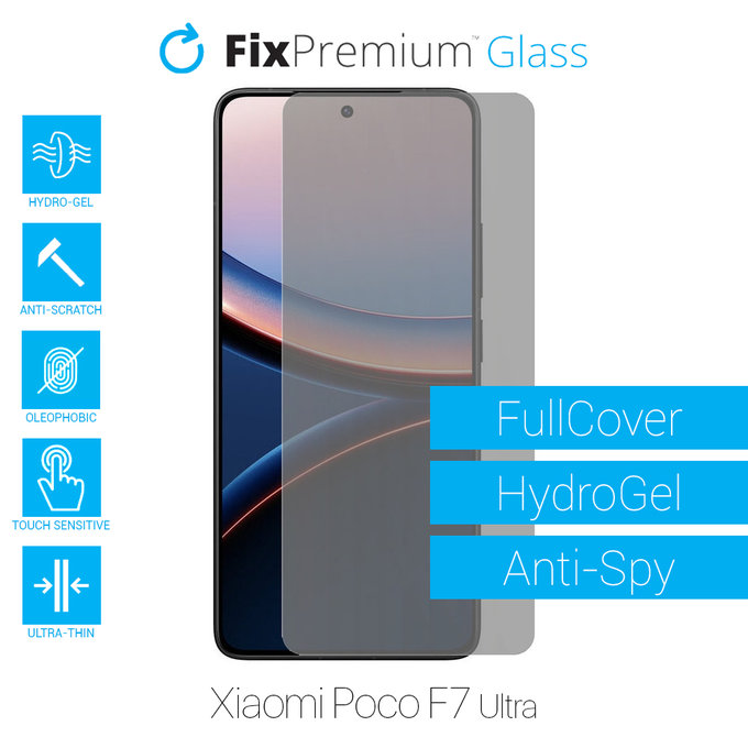 Υδροgel Anti-Spy - Προστατευτικό Οθόνης για Xiaomi Poco F7 Ultra | FixPremium
