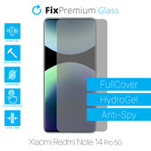 Υδροgel Anti-Spy - Προστατευτικό Οθόνης για Xiaomi Redmi Note 14 Pro 5G 24090RA29G | FixPremium