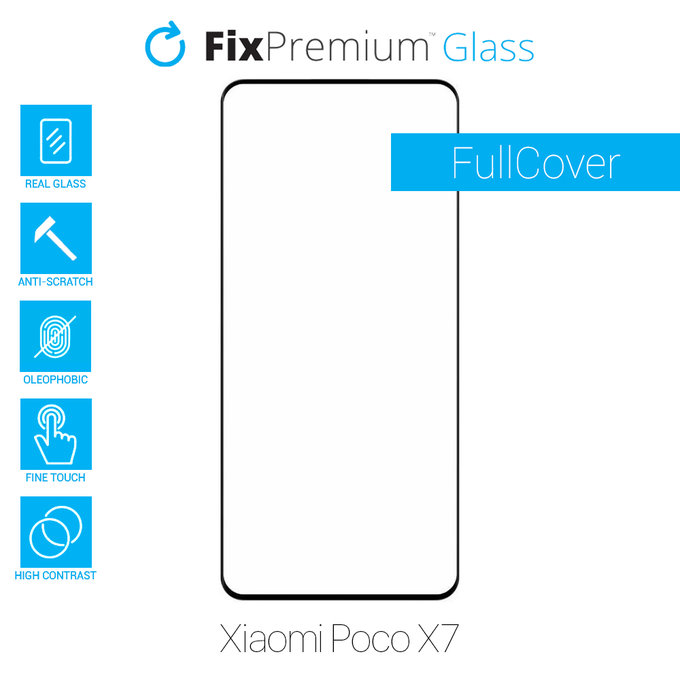Προστατευτικό Γυαλί Full Cover για Xiaomi Poco X7 | FixPremium