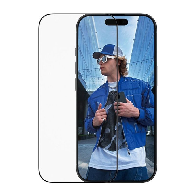PanzerGlass - Σκληρό γυαλί UWF με εφαρμοστή για iPhone 17/16 Pro, μαύρο