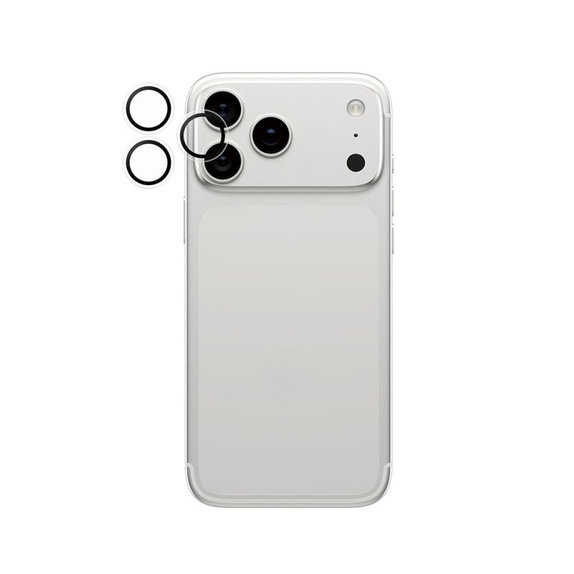 Προστατευτικό καλύμματος φακού Hoops για iPhone 17 Pro Max/17 Pro/16 Pro Max/16 Pro, Transparent, PanzerGlass