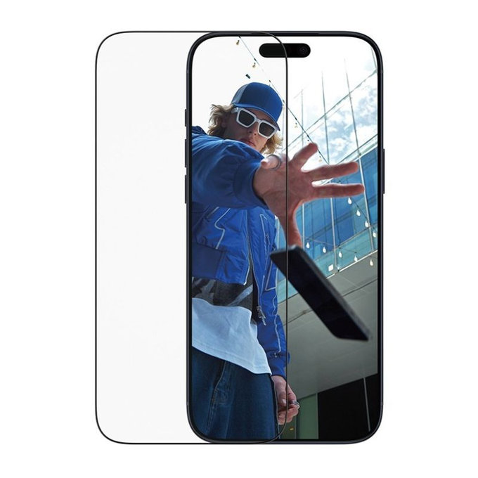 PanzerGlass - Σκληρό γυαλί UWF με εφαρμοστή για iPhone 17 Pro Max, μαύρο
