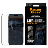 Προστατευτικό γυαλί UWF Stealth με Fastfit για iPhone Air, Μαύρο, PanzerGlass