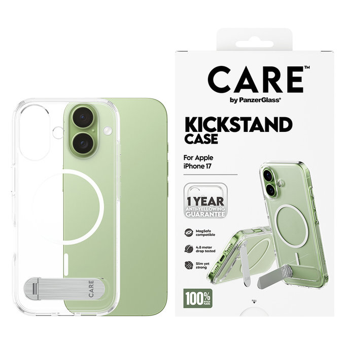 Θήκη Kickstand για iPhone 17, Διάφανο, PanzerGlass