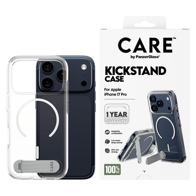 Θήκη Kickstand για iPhone 17 Pro, Διάφανο, PanzerGlass