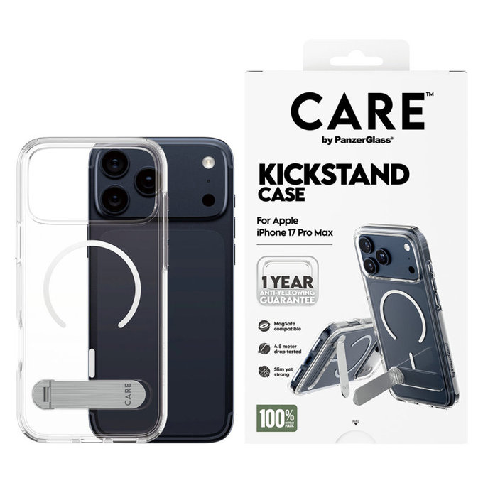 Θήκη Kickstand για iPhone 17 Pro Max, Διαφανές, PanzerGlass