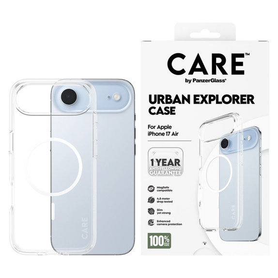 Θήκη Urban Explorer με MagSafe για iPhone Air, Λευκό, CARE
