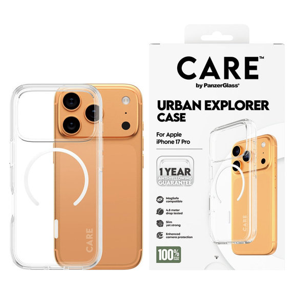 Θήκη Urban Explorer με MagSafe για iPhone 17 Pro, Λευκό, CARE