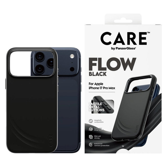 Θήκη FLOW με MagSafe για iPhone 17 Pro Max, Μαύρο, PanzerGlass