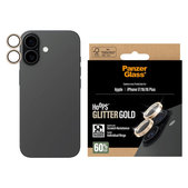 Προστατευτικό φακού κάμερας Hoops για iPhone 17/16 Plus/16, Glitter Gold, PanzerGlass